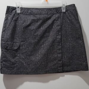Avia Black and Gray Textured Skirt
